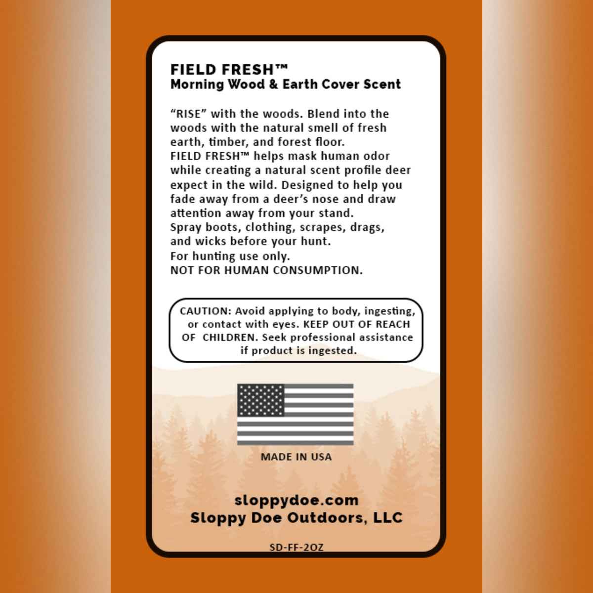 Sloppy Doe MORNING WOOD & EARTH - Premium Earth Cover Scent